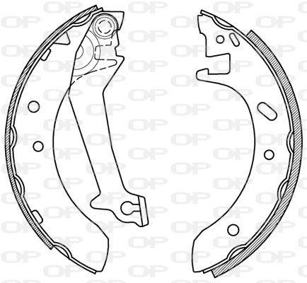 OPEN PARTS Комплект тормозных колодок BSA2170.00